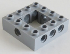 LEGO Technic - Stein / Brick 4 x 4 m. off. Mitte (2 St.), hell blaugrau # 32324