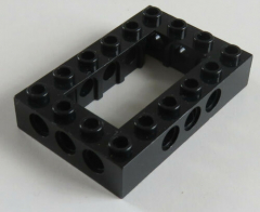 LEGO Technic - Stein / Brick 4 x 6 mit offener Mitte, schwarz # 40344