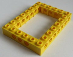 LEGO Technic - Stein / Brick 6 x 8 mit offener Mitte, gelb # 40345