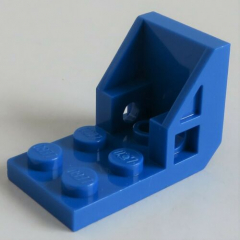 LEGO - Halter / Bracket (Space Seat) 2 x 2 - 2 x 2 (2 Stück), blau # 4598