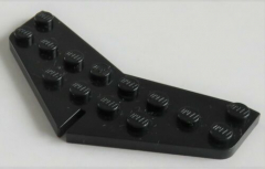 LEGO - Flügel - Platte / Wedge, Plate 4 x 8 (Heckflügel), schwarz # 3474