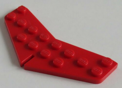 LEGO - Flügel - Platte / Wedge, Plate 4 x 8 (Heckflügel), rot # 3474
