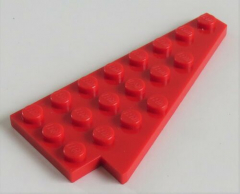 LEGO - Flügel - Platte / Wedge, Plate 8 x 4 rechts (2 Stück), rot # 3934