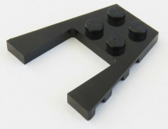 LEGO - Flügel - Platte / Wedge, Plate 4 x 4 (4 Stück), schwarz # 43719