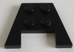 LEGO - Flügel - Platte / Wedge, Plate 3 x 4 (4 Stück), schwarz # 4859