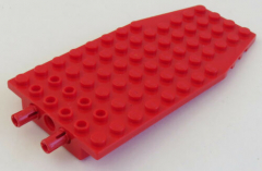 LEGO - Flügel - Platte / Wedge, Plate 6 x 12 x 1 mit 2 Pins, rot # 42607c01