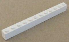 LEGO - Stein / Brick 1 x 12 (2 Stück), weiß # 6112