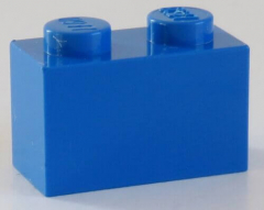 LEGO - Stein / Brick 1 x 2 (14 Stück), blau # 3004