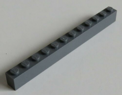 LEGO - Stein / Brick 1 x 12 (2 Stück), dunkel blaugrau # 6112