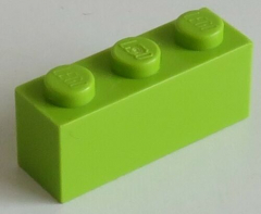 LEGO - Stein / Brick 1 x 3 (10 Stück), lime # 3622