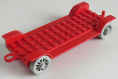 LEGO Fabuland - Fahrgestell / Vehicle Base 14 x 6 m. Kupplung, rot # fabaa1