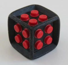 LEGO - Spiel / Game - Würfel, schwarz / rot # 64776