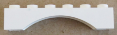 LEGO - Bogen / Arch 1 x 6 (2 Stück), weiß # 3455