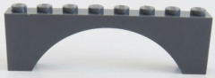 LEGO - Bogen / Arch 1 x 8 x 2 (2 Stück), dunkel blaugrau # 3308