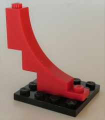 LEGO - Bogen / Arch 1 x 5 x 4 invers (2 Stück), rot # 30099