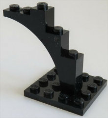 LEGO - Bogen / Arch 1 x 5 x 4 (2 Stück), schwarz # 2339