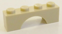 LEGO - Bogen / Arch 1 x 4 (4 Stück), beige # 3659