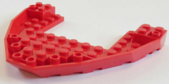 LEGO - Boot Rumpf / Bug / Bow Brick 10 x 12 x 1, rot # 47404