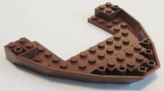 LEGO - Boot Rumpf / Bug / Bow Brick 10 x 12 x 1, rotbraun # 47404