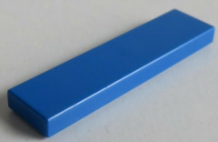 LEGO - Fliese / Tile 1 x 4 (10 Stück) , blau # 2431