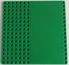 LEGO - Grundplatte / Baseplate 16 x 16 mit Straße u. LKW Spur, grün # 30225pb02