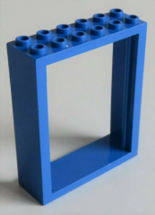 LEGO - Rahmen / Frame Türrahmen 2 x 6 x 6 (2 Stück), blau # 6235