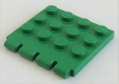 LEGO - Gelenk Platte / Hinge Plate 4 x 4 (2 Stück), grün # 4213