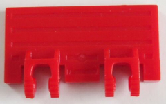 LEGO - Gelenk / Hinge, Zugklappe / Train Gate 2 x 4 (2 Stück), rot # 44569