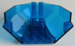 LEGO - Cockpit 5 x 8 x 3 als Kuppel Unterseite, transp. dunkelblau # 6085