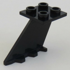 LEGO - Heck, Leitwerk / Tail 4 x 2 x 2 (2 Stück), schwarz # 3479