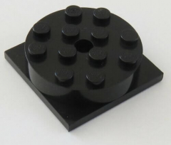 LEGO Drehscheibe / Turntable 4 x 4 Basis mit Aufsatz (2 Stück), schwarz #3403c01