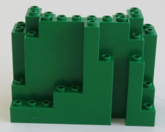 LEGO - Felsen / Rock 4 x 10 x 6 rechtwinklig, grün # 6082