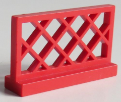 LEGO - Zaun / Fence 1 x 4 x 2 (2 Stück), rot # 3185