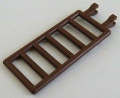 LEGO - Zaun / Absperrung / Leiter 7 x 3 mit Doppel - Clip (4 Stück), braun #6020