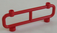 LEGO - Zaun / Absperrung / Fence 1 x 8 x 2 (2 Stück), rot # 2486