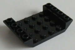 LEGO - 2 x Dachstein invers 45 6 x 4 doppelt mit 4 x 4 cutout, schwarz # 30283
