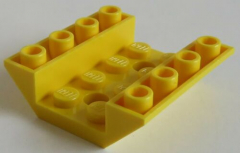 LEGO - 2 x Dachstein / Slope invers 45 4 x 4 doppelt - 2 Löcher, gelb # 72454