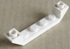 LEGO - 6 x Dachstein/Slope invers 45 6 x 1 doppelt mit 1 x 4 Cutout, weiß #52501