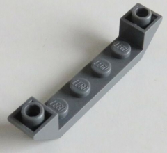 LEGO - 6 x Dachstein invers 45 6x1 doppelt mit 1 x 4 Cutout, dkl blaugrau #52501