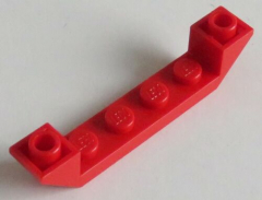 LEGO - 6 x Dachstein/Slope invers 45 6 x 1 doppelt mit 1 x 4 Cutout, rot # 52501